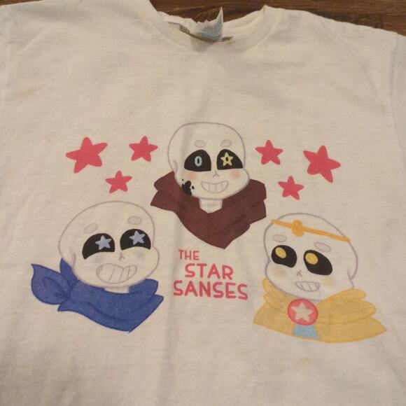 VTG The Star Sanses Women's XS (Youth Small) Shirt Monk Cute Baby Coquette Y2K - Picture 2 of 6